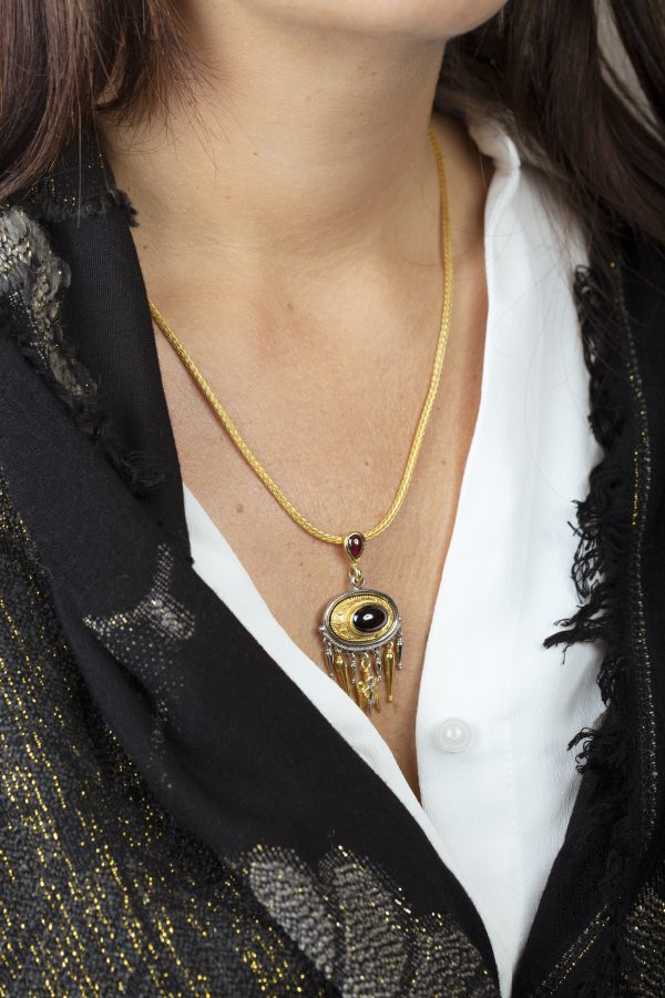 Byzantine Garnet Necklace 'Eros' – ''RIZES''