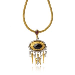 Byzantine Garnet Necklace 'Eros' – ''RIZES''