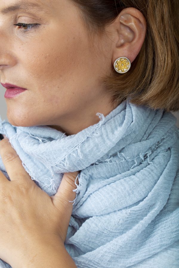 Petite Round Earrings - ''RIZES''