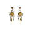 16.022.005.S0 Petite Daisy Garnet Earrings - ''RIZES''