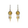 Grande Earrings Daisy Garnet - ''RIZES''